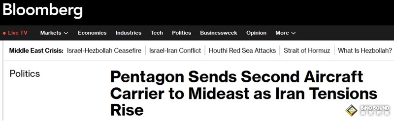 黃金短線突然飆升20美元！五角大樓增派航母與轟炸機赴中東