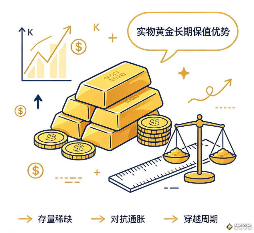 實物黃金長期保值優勢分析